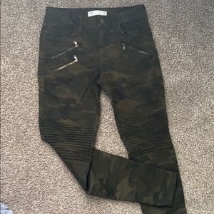 Zara camo denim